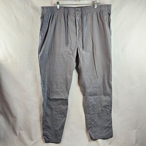 BP Gray Jogger Pants Mens XL Drawstring Stretch Casual Lounge Tapered Nylon